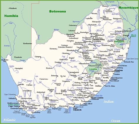 list of cities in south africa